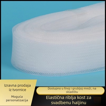 Hengyi elastična mreža s ribljom kostom za oblikovanje vjenčanica i suknji za latino ples, dekorativni dodatak odjeći