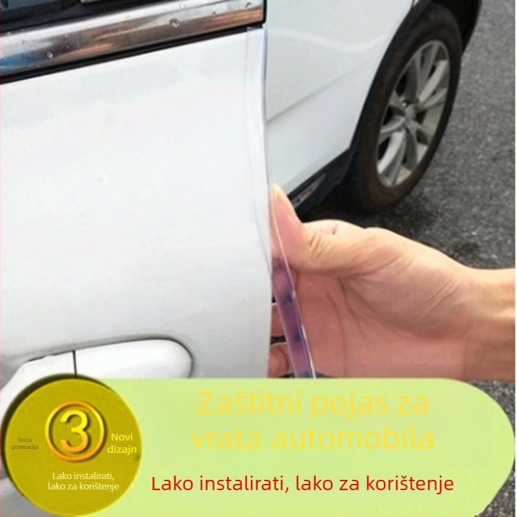 Zaštitna traka za vrata automobila protiv sudara, model Big U, PVC materijal, obrada po narudžbi