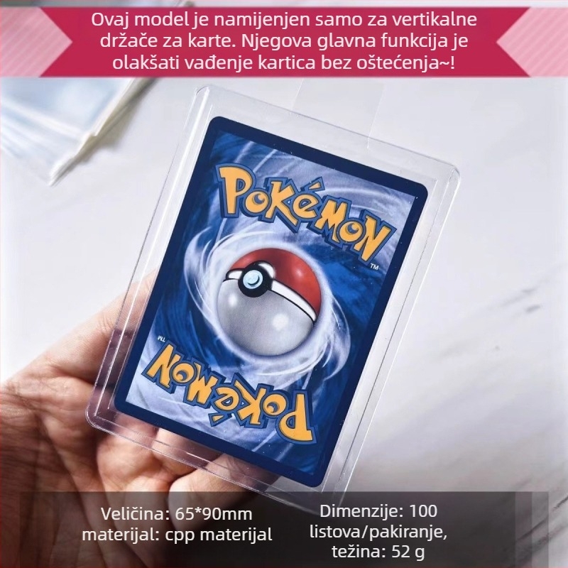 PP futrola za kartice s izvučnim filmom za Pokémon/PTCG i One Piece, unisex, rodno neutralan stil, proljeće 2024, svakodnevna upotreba, neovisna marka