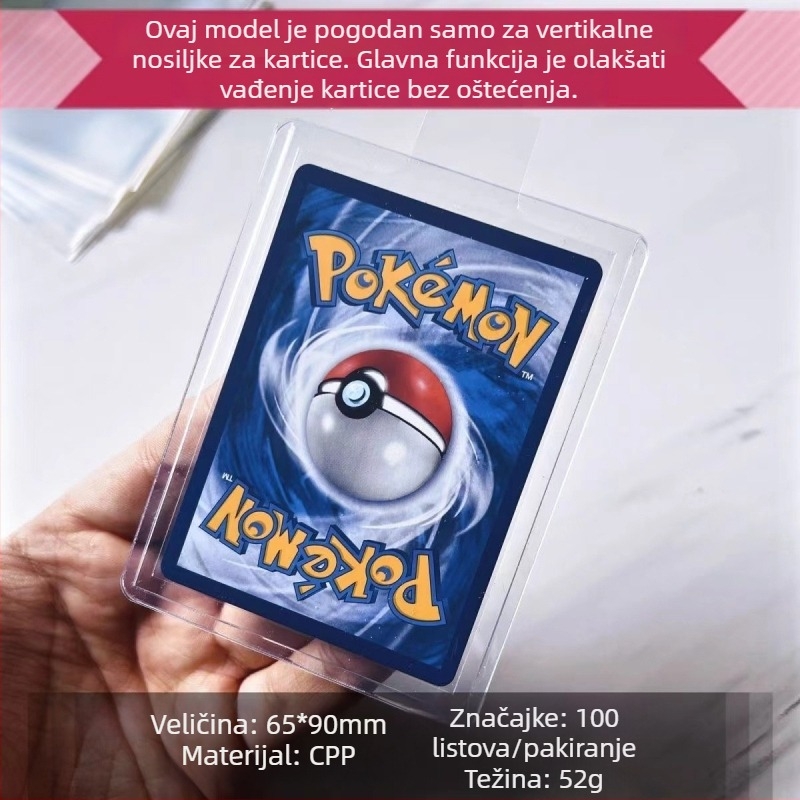 PP futrola za kartice s izvučnim filmom za Pokémon/PTCG i One Piece, unisex, rodno neutralan stil, proljeće 2024, svakodnevna upotreba, neovisna marka