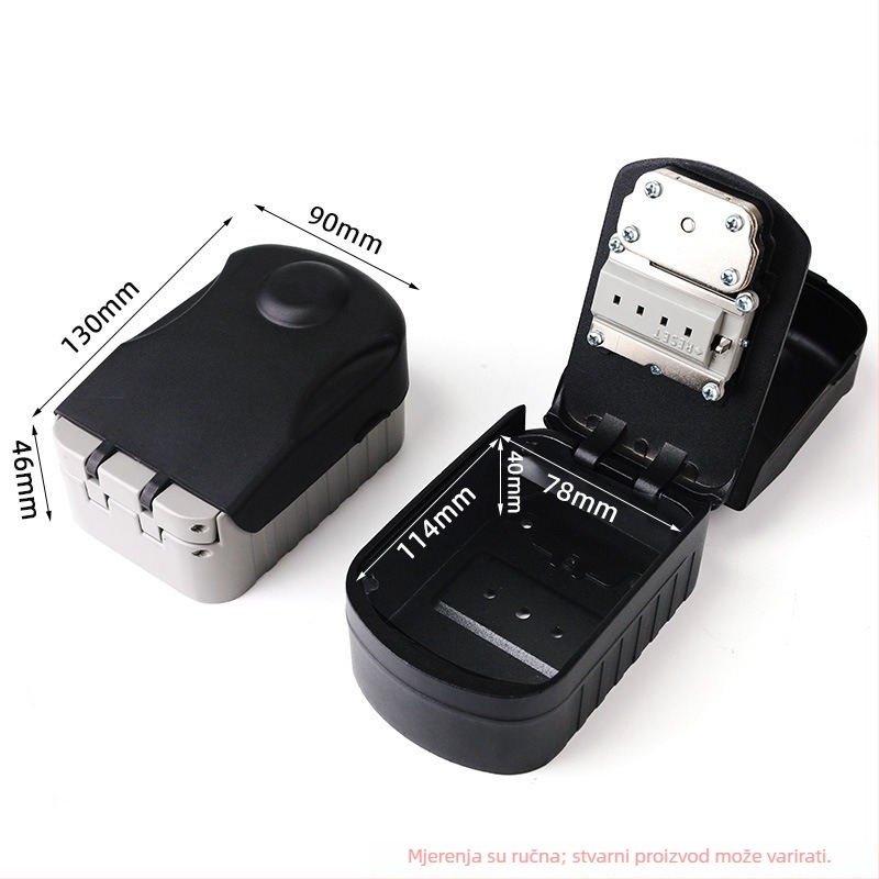 Zidna kutija za ključeve sa šifrom, dvostruko otvaranje, aluminijska legura, model G11, marka Bhs, pogodna za dom, ured ili skladište