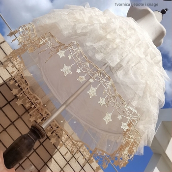 Podrška za suknju Lolita s prilagodljivim kostima od riblje kosti, srednja duljina, svakodnevno nošenje