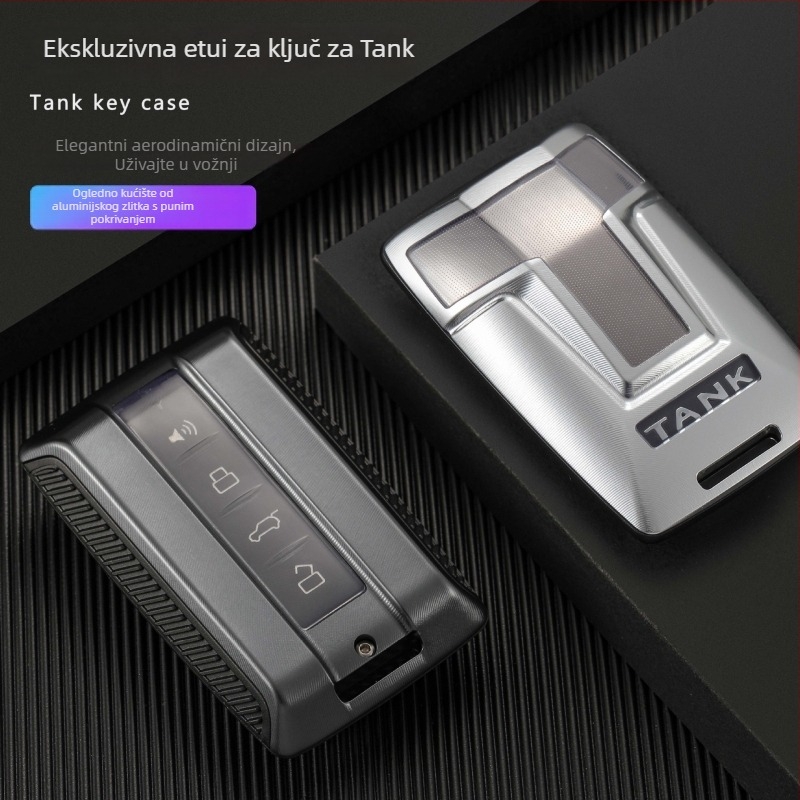Kutija za ključeve Tank 300/ Tank 500 - GARCHING, aluminijska legura, vrhunski, model J-V, prilagodljiva obrada