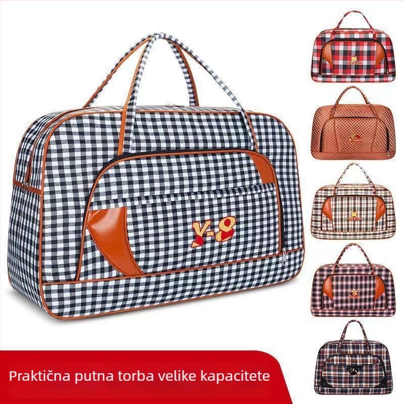 Torba za putovanje velike kapacitete 56–75L, PU koža, vodootporna, protiv krađe, ručno nošenje