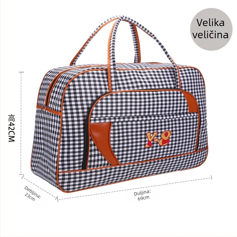 Torba za putovanje velike kapacitete 56–75L, PU koža, vodootporna, protiv krađe, ručno nošenje