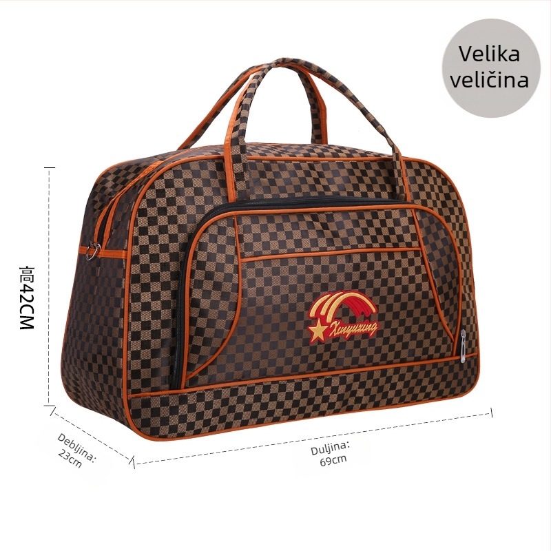 Torba za putovanje velike kapacitete 56–75L, PU koža, vodootporna, protiv krađe, ručno nošenje