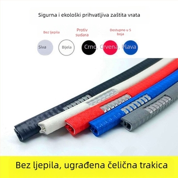 Dekorativna zaštitna traka za vrata automobila, otporna na sudar, bez ljepila, univerzalna zaštita od ogrebotina