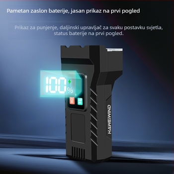 Prednje svjetlo za bicikl - montaža remenom, 1500mAh; pogodno za duga putovanja, noćne vožnje, gradske vožnje, rekreaciju