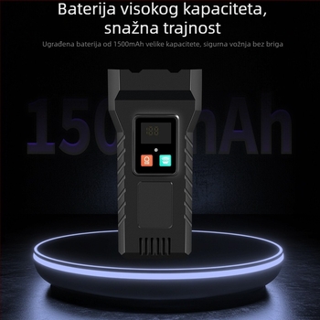 Prednje svjetlo za bicikl - montaža remenom, 1500mAh; pogodno za duga putovanja, noćne vožnje, gradske vožnje, rekreaciju