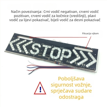 LED stražnje svjetlo za motocikl, 8W, 12V, 5000 lm