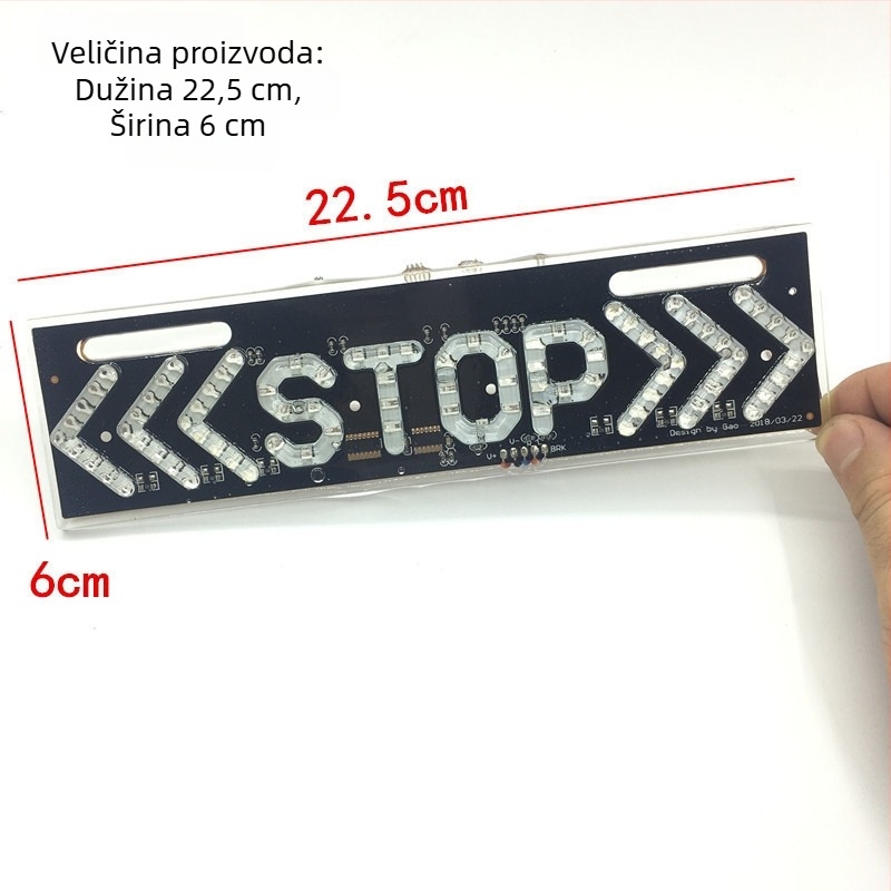 LED stražnje svjetlo za motocikl, 8W, 12V, 5000 lm