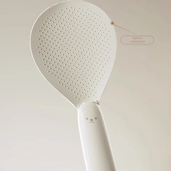 Žlica za rižu s usisnom čašom, otporna na visoke temperature, ne lijepi, uspravna podnož, prehrambeni PP