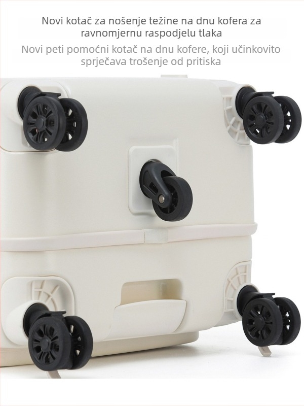 Solitary Wolf kofer s prednjim otvaranjem, TSA kombinirani zaključavanje, PC kućište, vodootporan i lagan, proširiv s odjeljkom suho/mokro