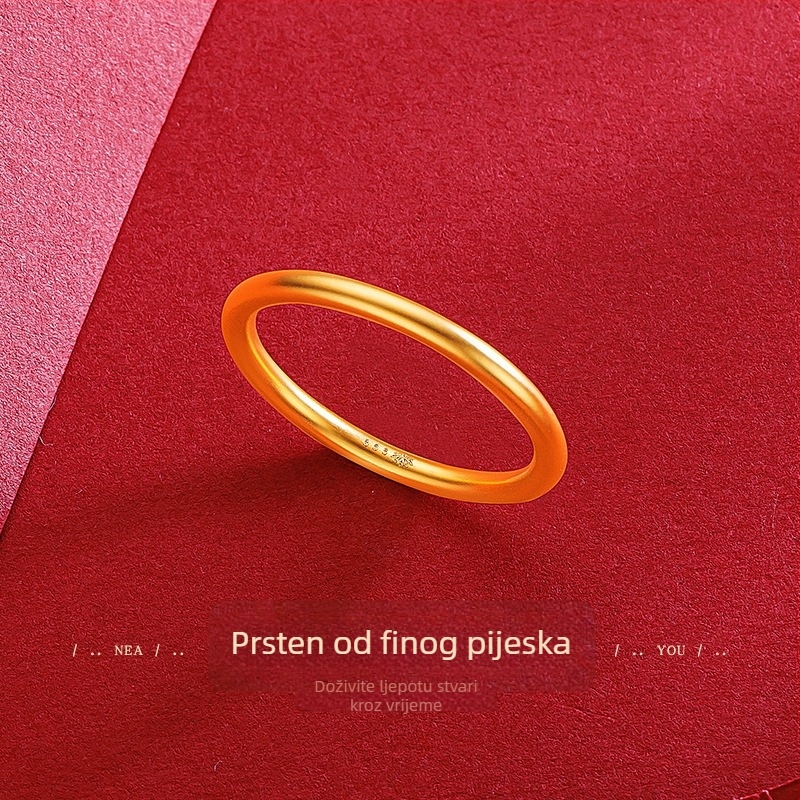 Prsten pozlaćen mesingom, motivi srca i zodijaka, elektroplatiranje, ženski retro stil