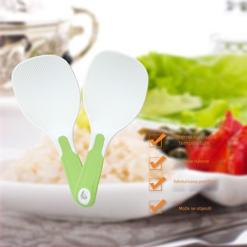 Plastična žlica za rižu – moderni jednostavni stil, završna obrada vodno polirana, lansirano 2018