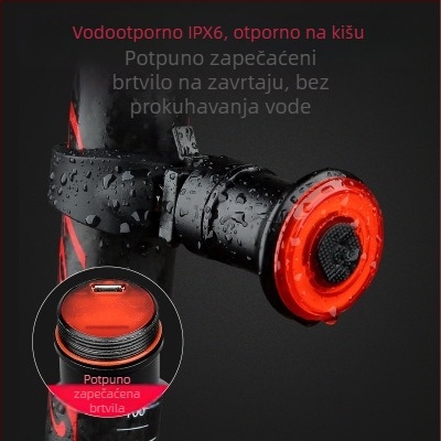 Inteligentna stražnja svjetla za bicikl s USB punjenjem i indukcijskim senzorom, za MTB i cestovne bicikle