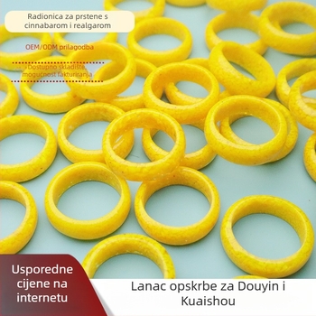 Ženski prsten - ručno izrađeni, komad za ruke, porijeklo Henan, ljeto 2025, stil osobnost trend
