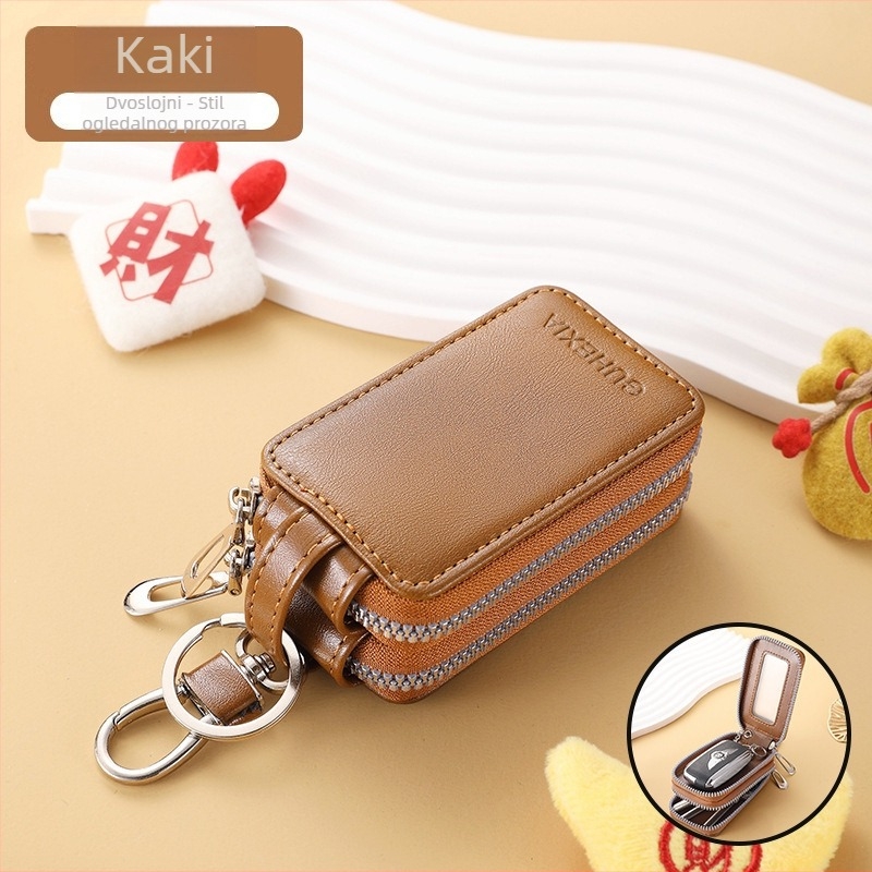 Torba za ključeve, unisex, PU koža, sintetička podstava, vodootporna, velika zapremina, višefunkcijski zatvarač