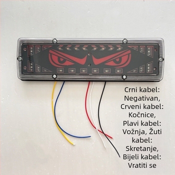 LED stražnje svjetlo za kamione i prikolice, model WSY131, Lion Dance Eye stil, 12/24V, 21W