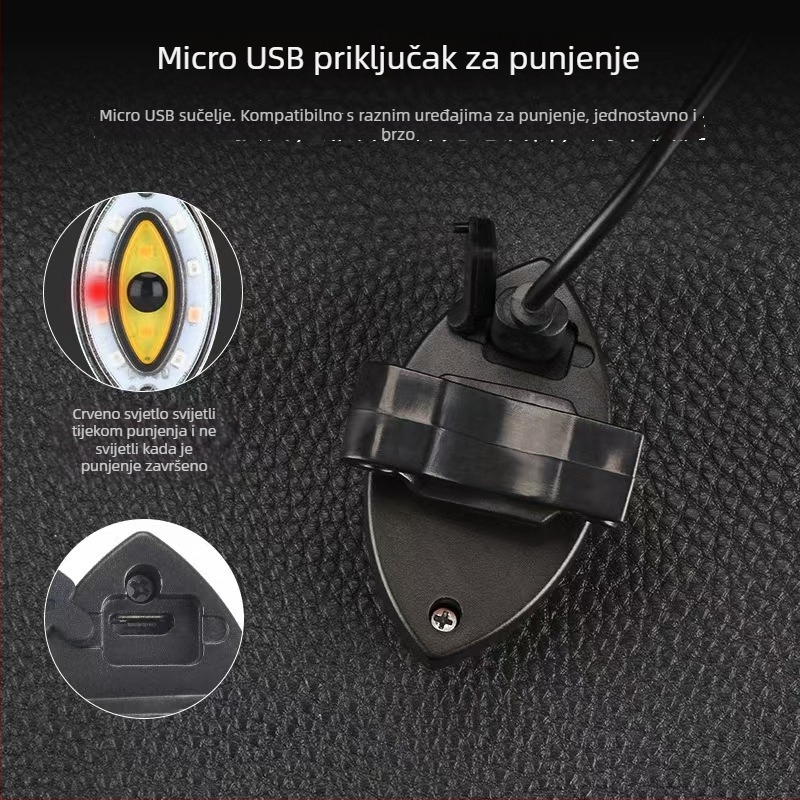 Yihao Biciklistična svjetla za modifikaciju električnih vozila, stražnje svjetlo s treptajućim efektom, Šifra proizvoda 021