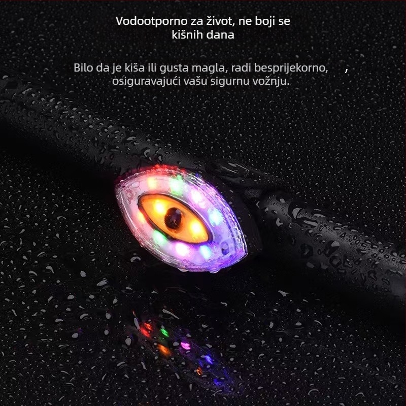 Yihao Biciklistična svjetla za modifikaciju električnih vozila, stražnje svjetlo s treptajućim efektom, Šifra proizvoda 021