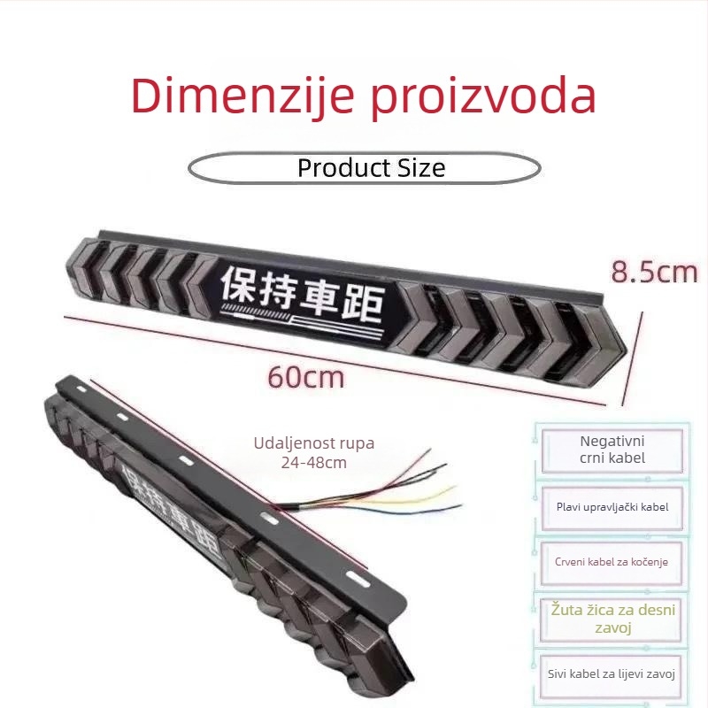 LED žarulja za stražnje svjetlo – Devil's Eye, višestruka funkcija, višebojno treperenje za vožnju unatrag i kočnicu (Tip: LED žarulja; Kompatibilni modeli: 1; Primjenjuje se)