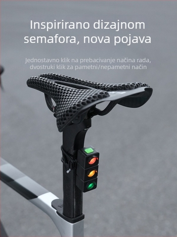 Quanxin stražnja svjetiljka za bicikl, visok vijek trajanja, punjiva za noćnu vožnju na planinskom i cestovnom biciklu