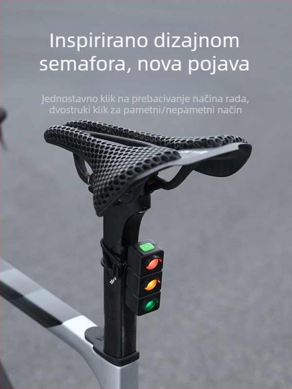 Quanxin stražnja svjetiljka za bicikl, visok vijek trajanja, punjiva za noćnu vožnju na planinskom i cestovnom biciklu