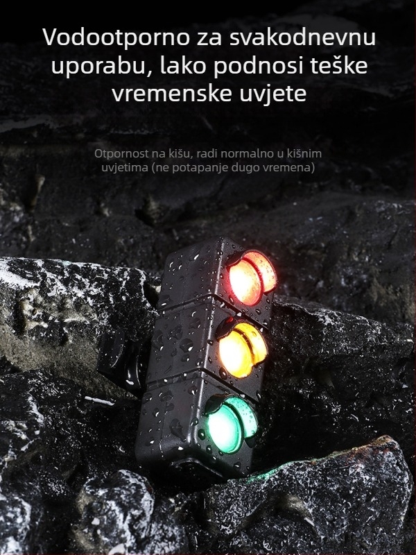 Quanxin stražnja svjetiljka za bicikl, visok vijek trajanja, punjiva za noćnu vožnju na planinskom i cestovnom biciklu