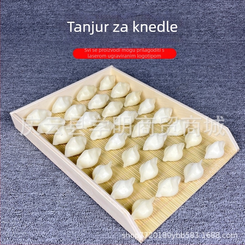 Drveni pladanj za knedle, pravokutni, sklapan, nordijskog stila