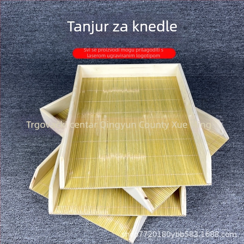 Drveni pladanj za knedle, pravokutni, sklapan, nordijskog stila