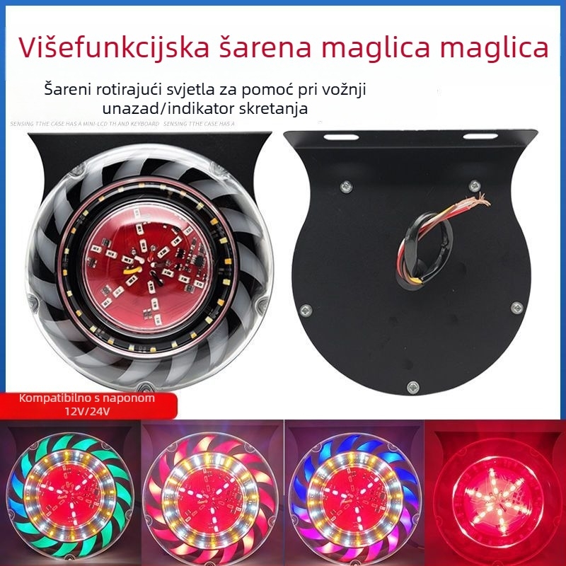 LED stražnje svjetlo za kamione - vodootporno 4-u-1 bljeskavo stražnje svjetlo, univerzalno 12-24V