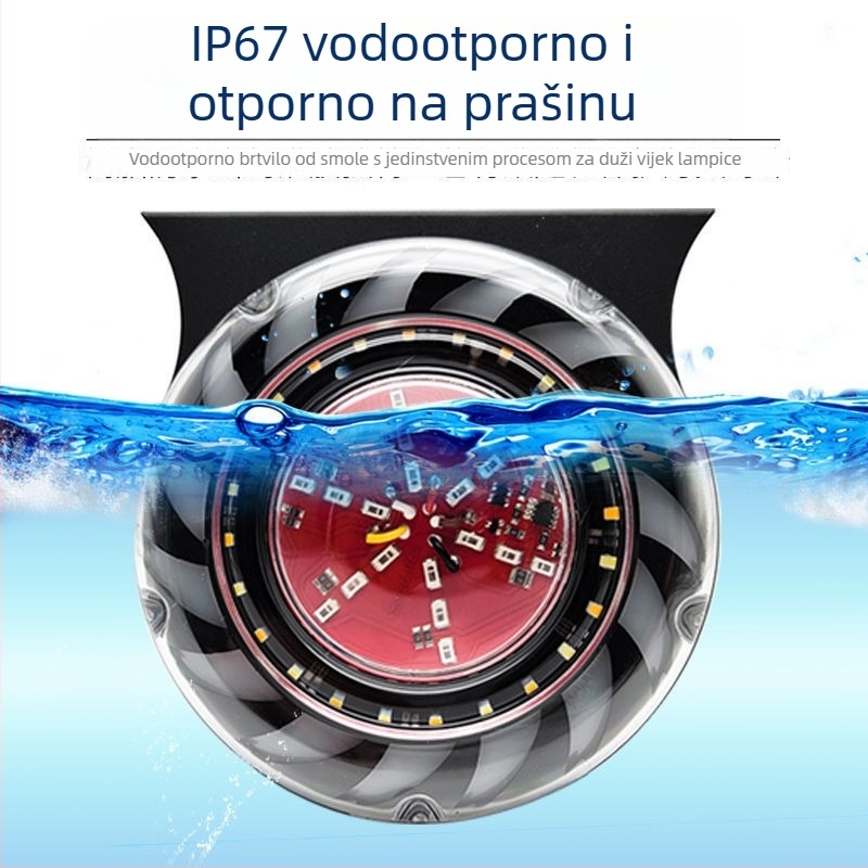 LED stražnje svjetlo za kamione - vodootporno 4-u-1 bljeskavo stražnje svjetlo, univerzalno 12-24V