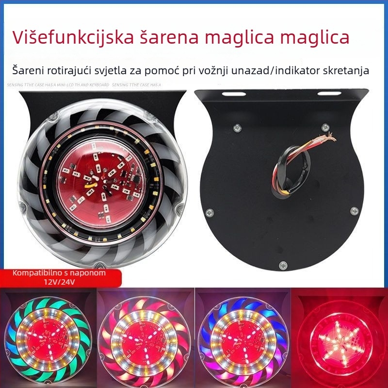 LED stražnje svjetlo za kamione - vodootporno 4-u-1 bljeskavo stražnje svjetlo, univerzalno 12-24V