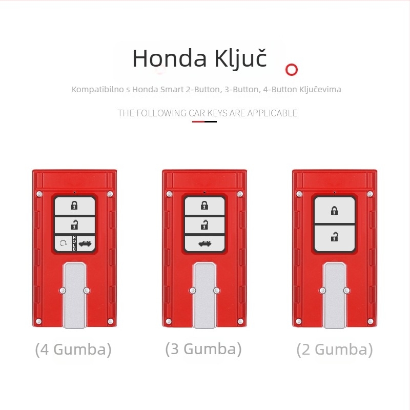 Kućište ključa Honda – ABS materijal, trend stil, motorni model Honda, Yulang