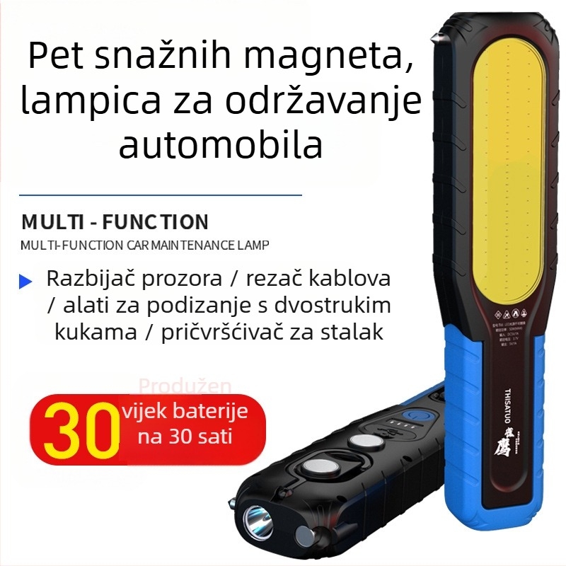LED radna svjetiljka, 10W, punjiva, ABS kućište, domet ≥ 500 m