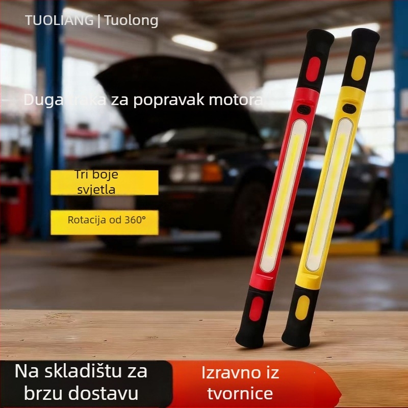 Vanjska magnetska radna svjetiljka s kukom i COB LED, punjiva, 20W, 5000mAh, domet 50-100 m