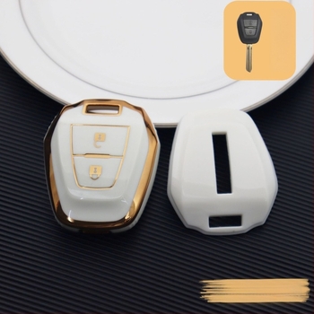 Isuzu kućište ključa za dva ključa, ravna ploča, TPU materijal, kućište daljinskog upravljanja