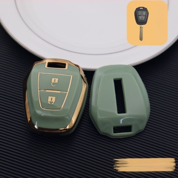 Isuzu kućište ključa za dva ključa, ravna ploča, TPU materijal, kućište daljinskog upravljanja