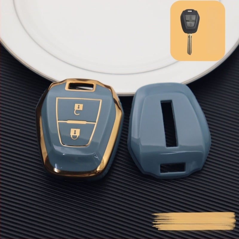 Isuzu kućište ključa za dva ključa, ravna ploča, TPU materijal, kućište daljinskog upravljanja