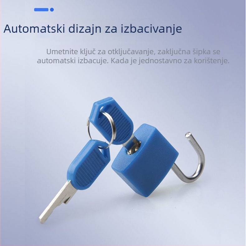 Katanac Type C, nehrđajući čelik, marka Unique, kućni katanac