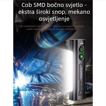 Napajana LED radna svjetiljka s magnetskim držačem, 10W, 1000mAh, domet do 500 m