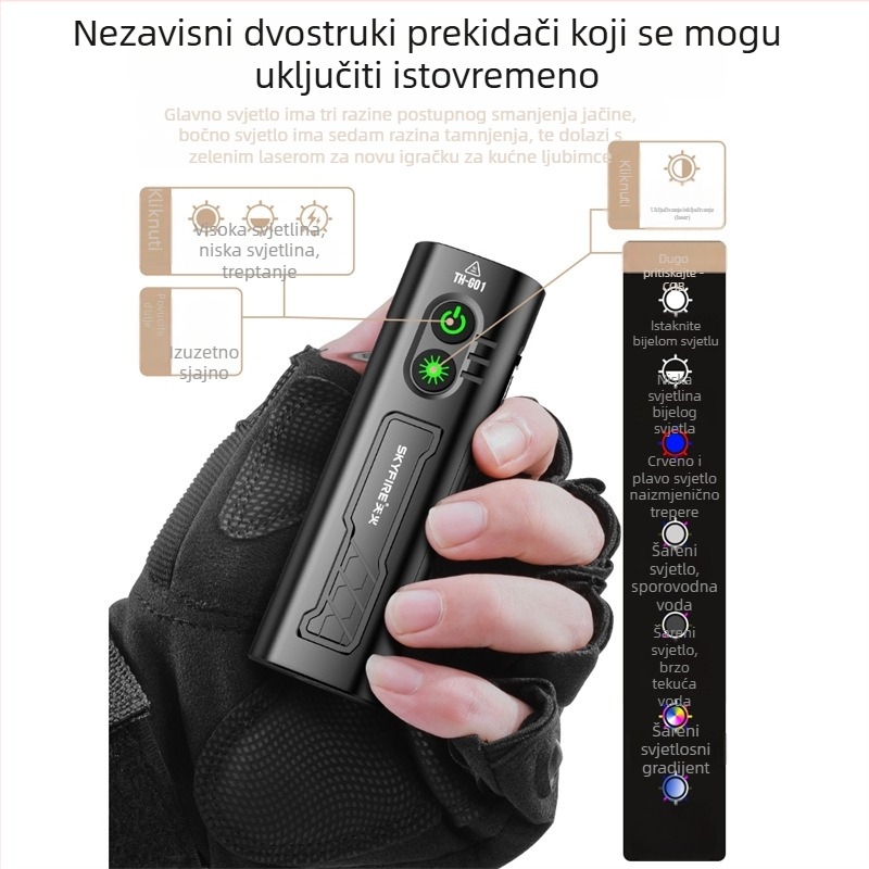 Napajana LED radna svjetiljka s magnetskim držačem, 10W, 1000mAh, domet do 500 m