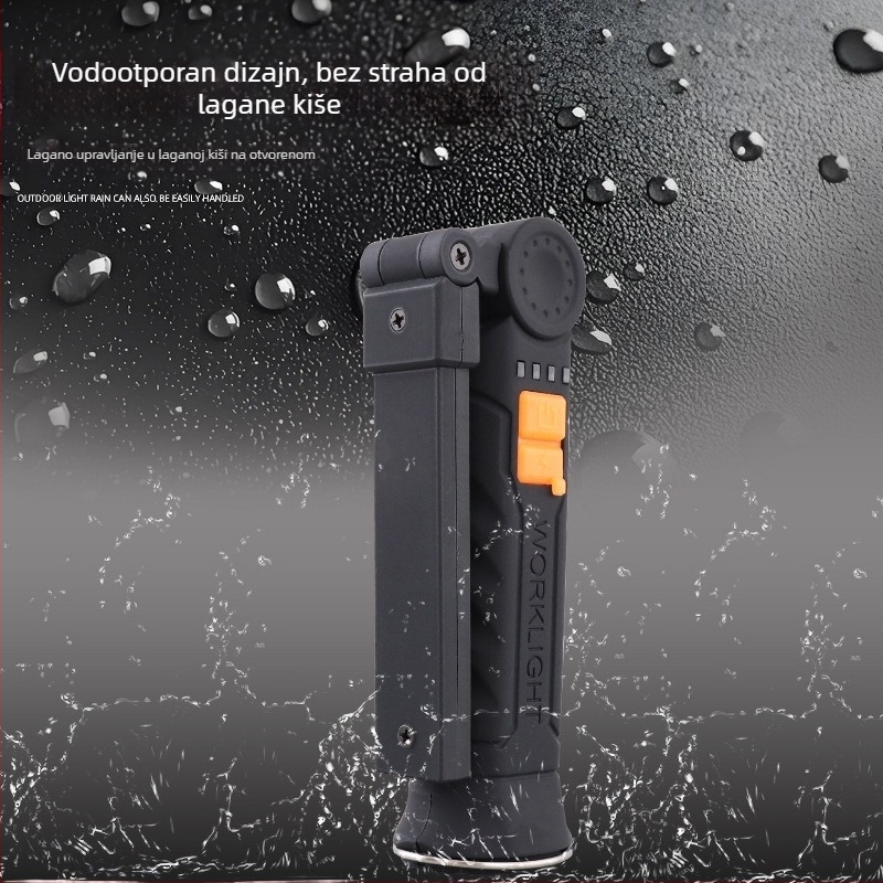 Ručna magnetska sklopiva LED radna svjetiljka (5W, 360° rotacija, 800 mAh baterija)