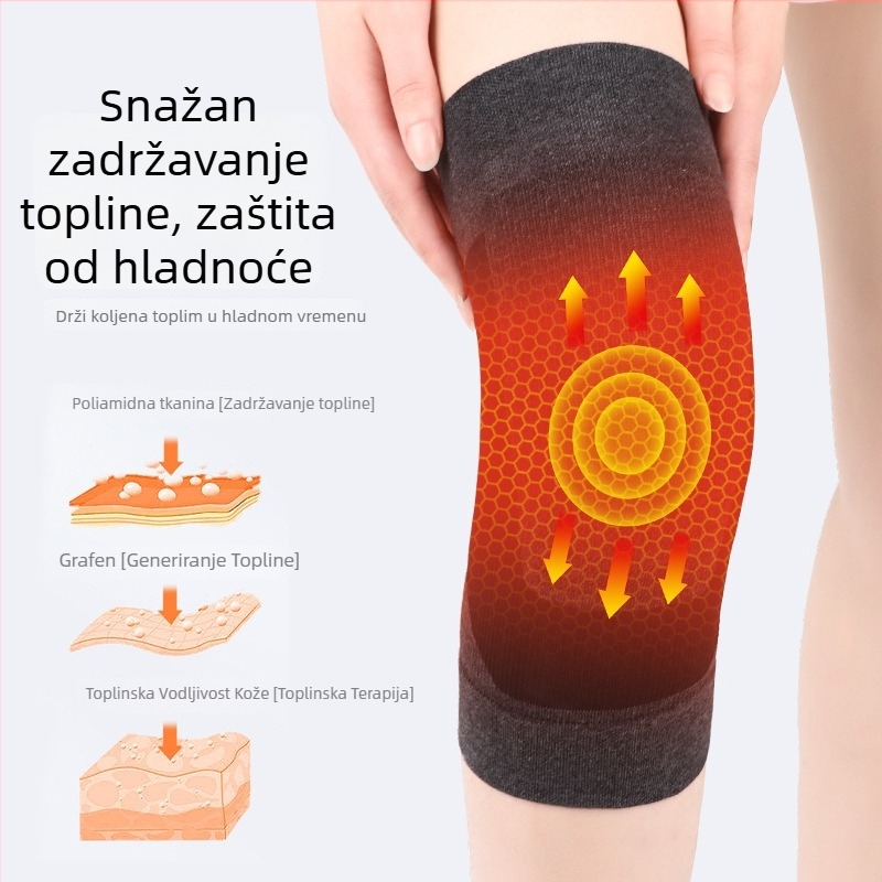 Grafen koljena štitnici za toplinu i stabilnost zglobova, protuklizna zaštita