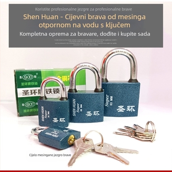 Holy Ring željezni kućni katanć (modeli 32/38/50/63), za prtljagu, ormariće, vrata i kutije