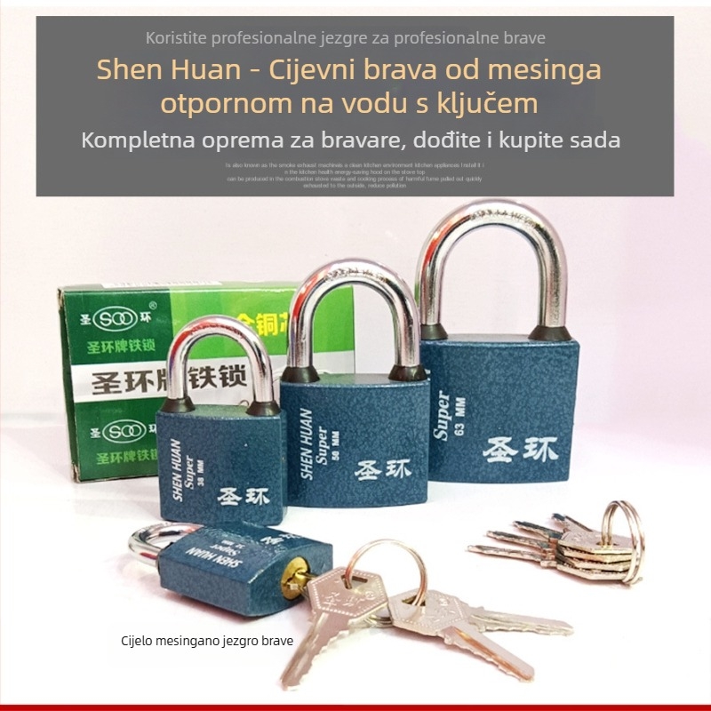 Holy Ring željezni kućni katanć (modeli 32/38/50/63), za prtljagu, ormariće, vrata i kutije