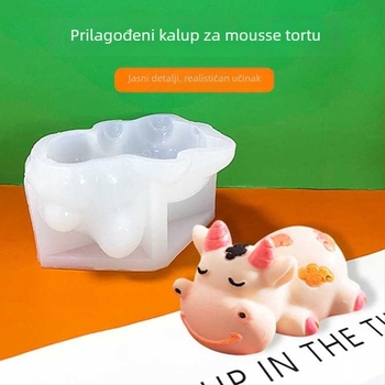 Kalup od silikona za mousse tortu, 3D nepravilnog oblika, silikon za hranu, DIY prilagođeno pečenje