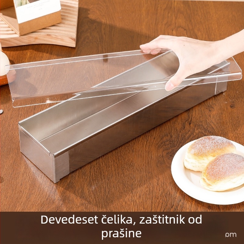 Nehrđajući čelik pravokutne kalupe za deserte: tiramisù, kruh i mousse od sira te torte — fiksni kalup