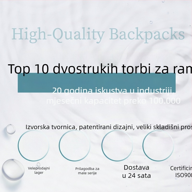 Muški poslovni ruksak — više namjena, velika zapremina 20–35L, vodootporan, protiv krađe, otporan na habanje